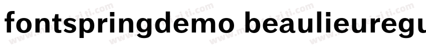fontspringdemo beaulieuregularregul字体转换